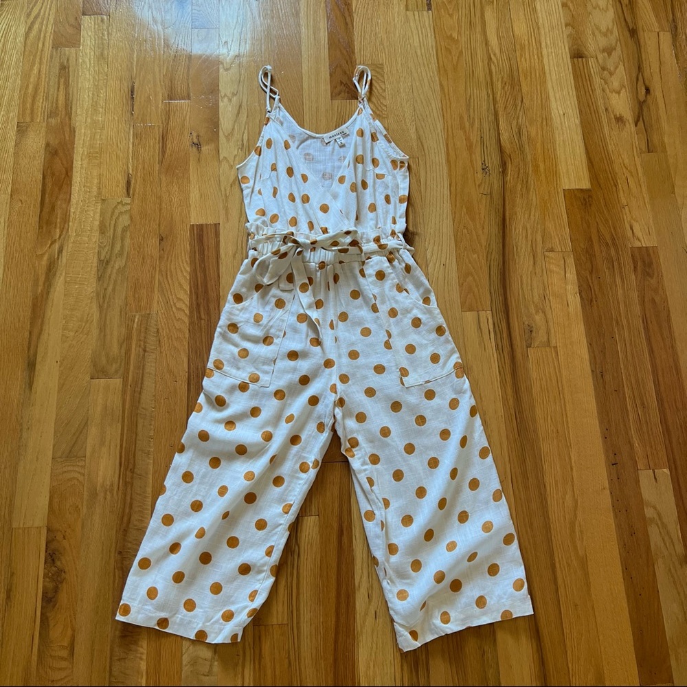 Polka dot jumpsuit with pockets
